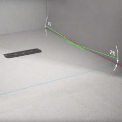 Implemented slope of 2%